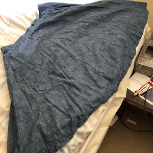 Lane Bryant light denim skirt.